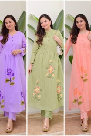 Cotton Fabric Hand Paint Kurti – Where Art Meets Comfort