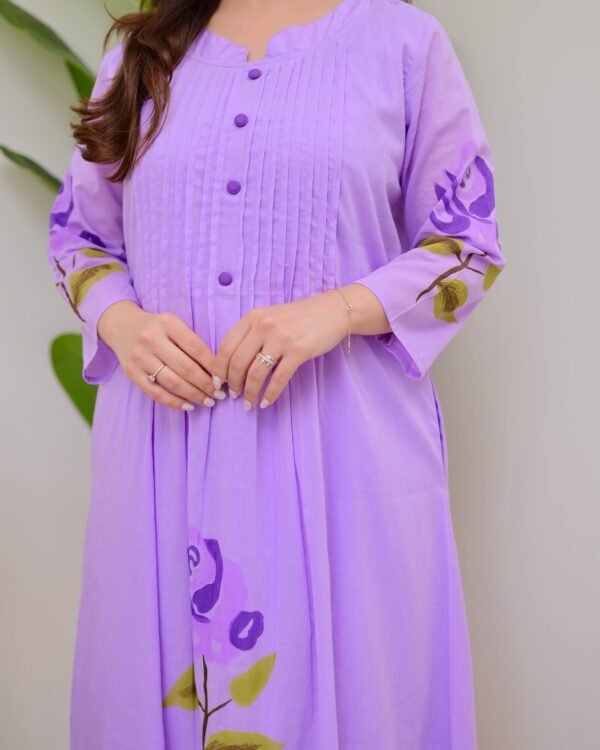 Cotton Fabric Hand Paint Kurti – Where Art Meets Comfort - Image 8