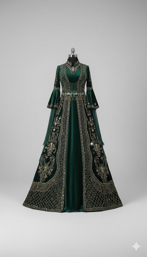 Georgette Readymade Sharara Top Lehenga in Dark Black - Image 2