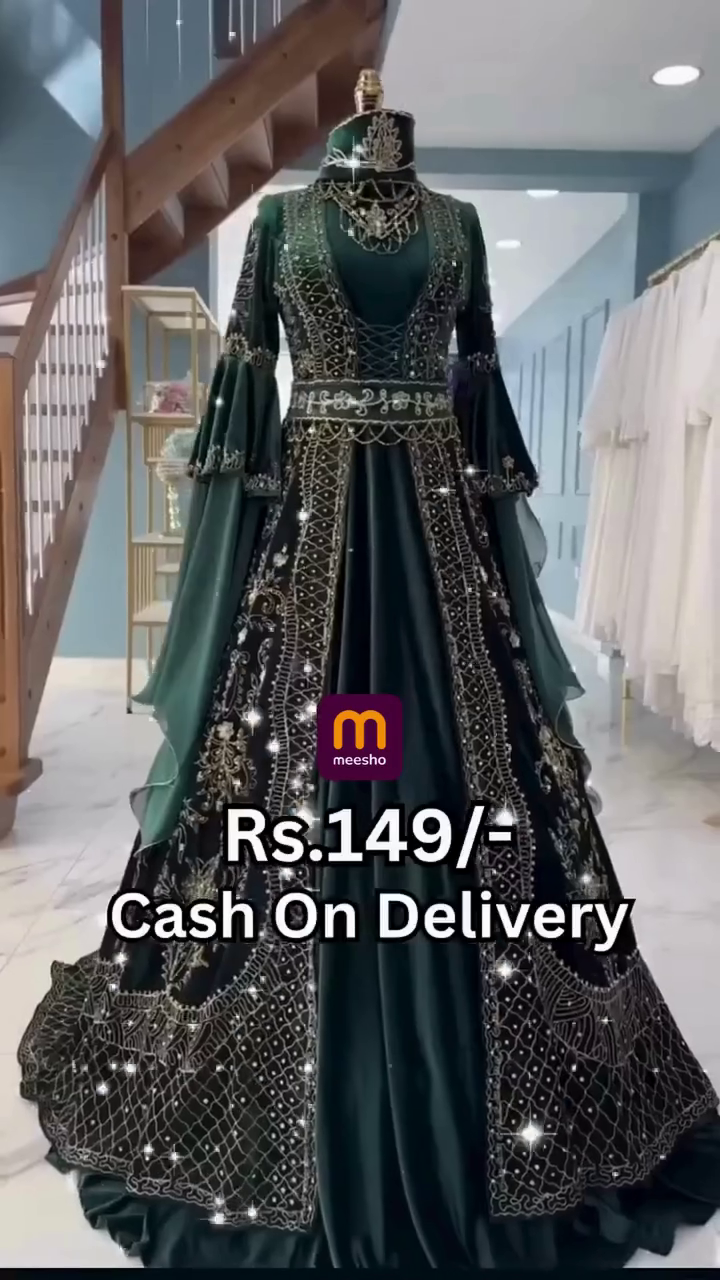 Georgette Readymade Sharara Top Lehenga in Dark Black