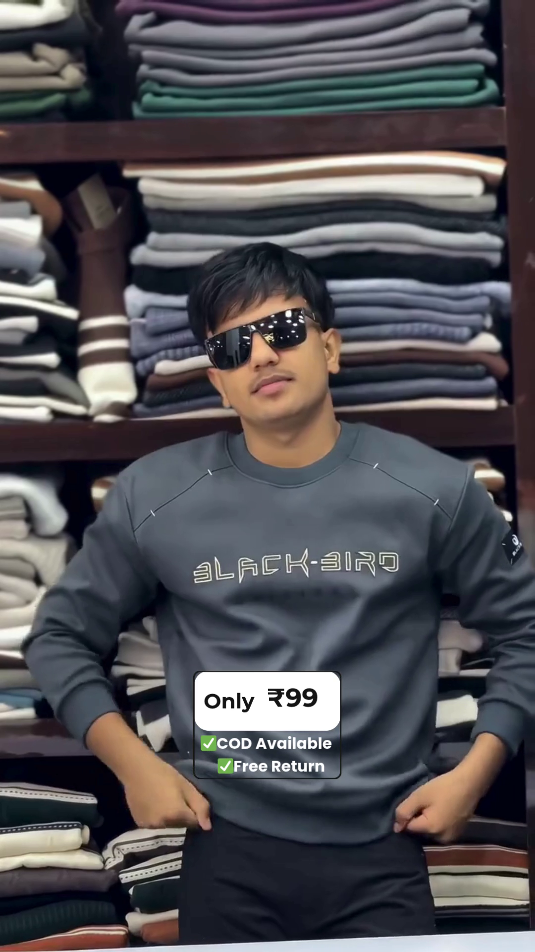 Men Full Sleeve Graphic Print Sweatshirt - Image 4