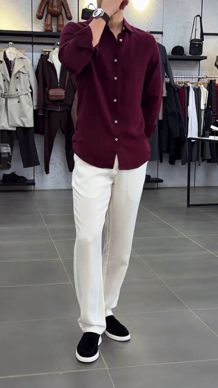 Men Spread Collar Comfort Casual Regular Fit Shirt - Image 12
