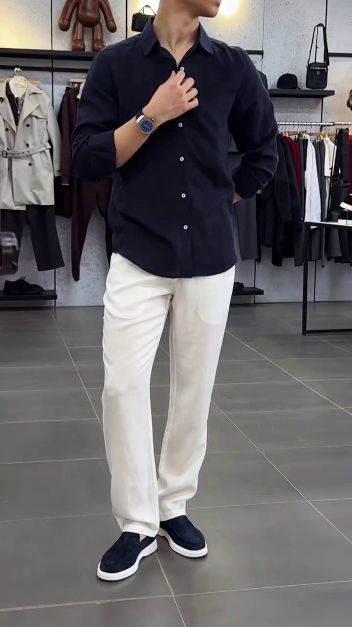 Men Spread Collar Comfort Casual Regular Fit Shirt - Image 8