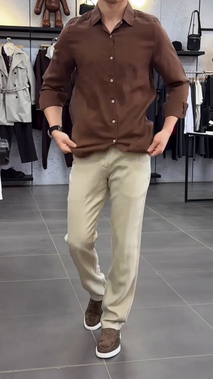 Men Spread Collar Comfort Casual Regular Fit Shirt - Image 6