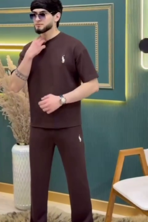 Self Design T-shirt with Trousers